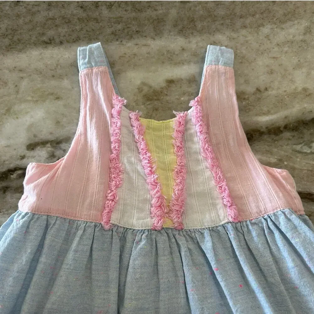 EGG New York Pastel Colorblock Dress, Cotton Sundress, Toddler Girl 2T